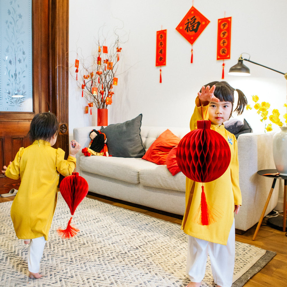 
                      
                        Honeycomb Red Lanterns, Set of 6
                      
                    