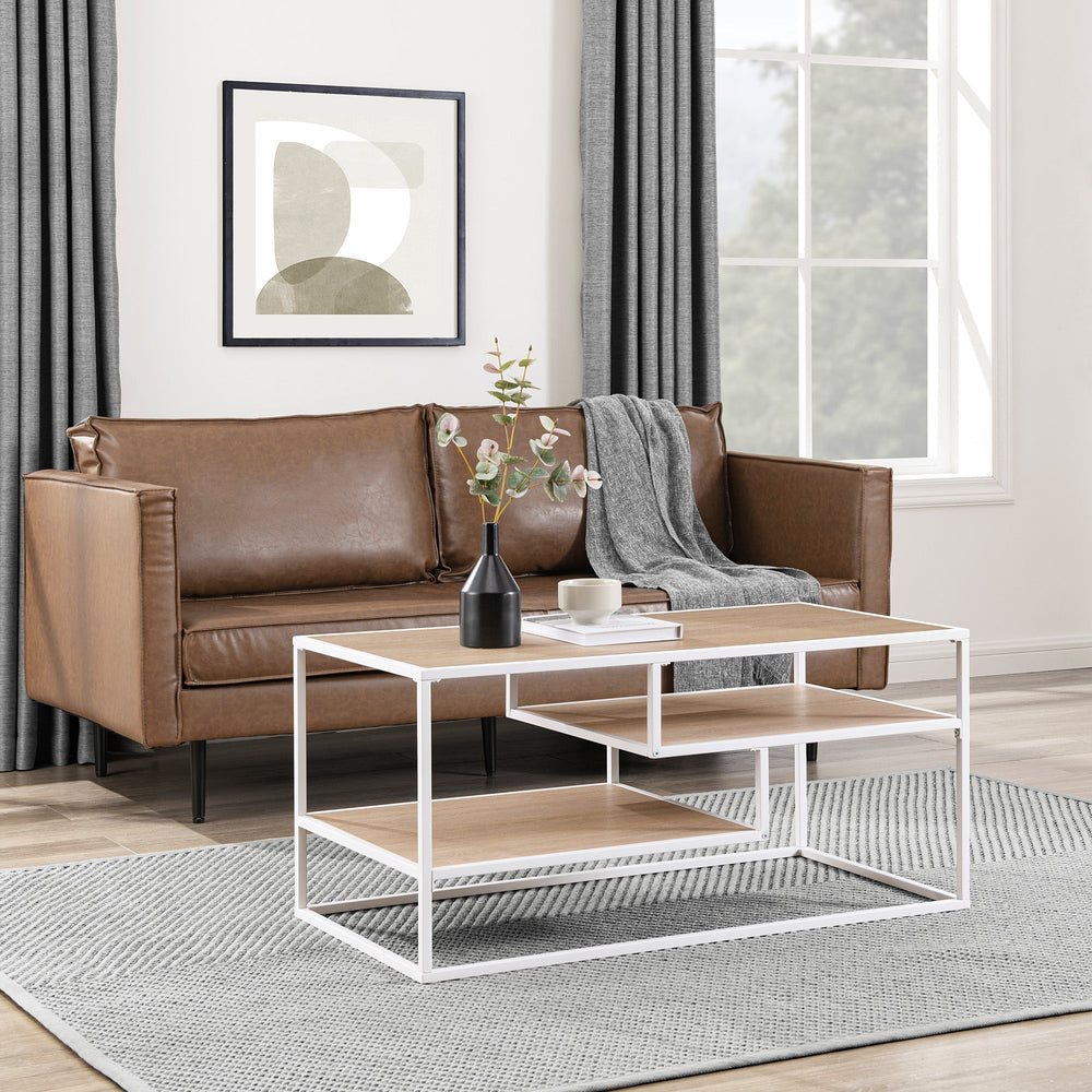 
                      
                        Maya 40" Contemporary Metal Coffee Table
                      
                    