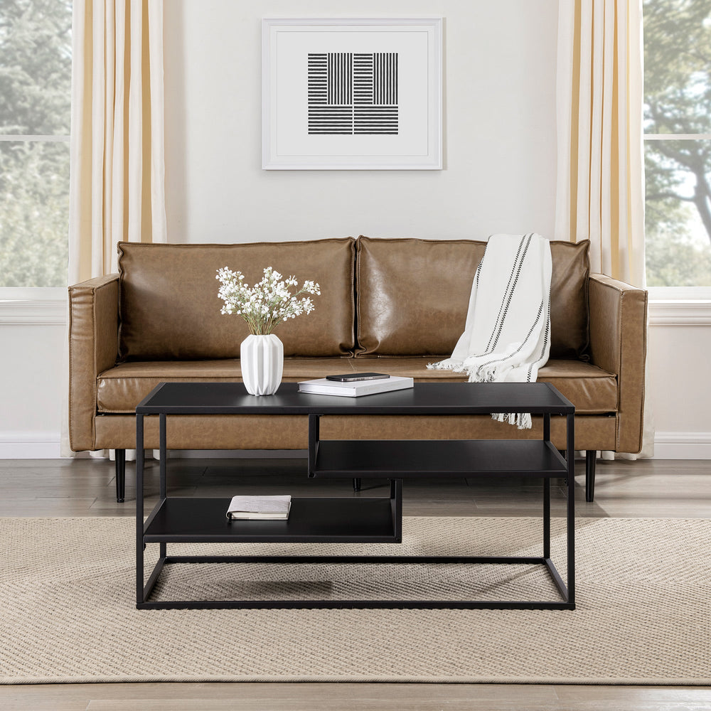 
                      
                        Maya 40" Contemporary Metal Coffee Table
                      
                    