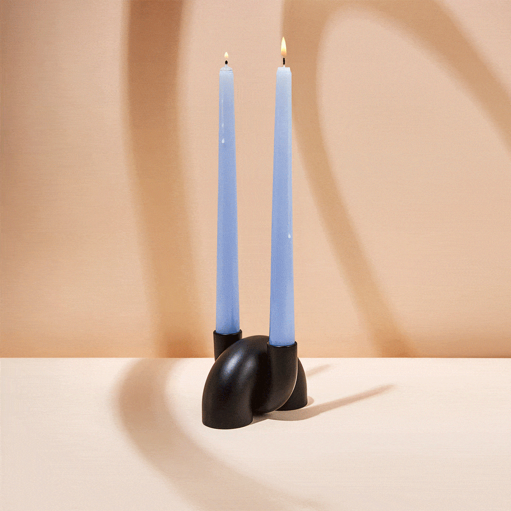 
                      
                        Macaroni 2-in-1 Candleholder - Tapers & Tealights - Black
                      
                    
