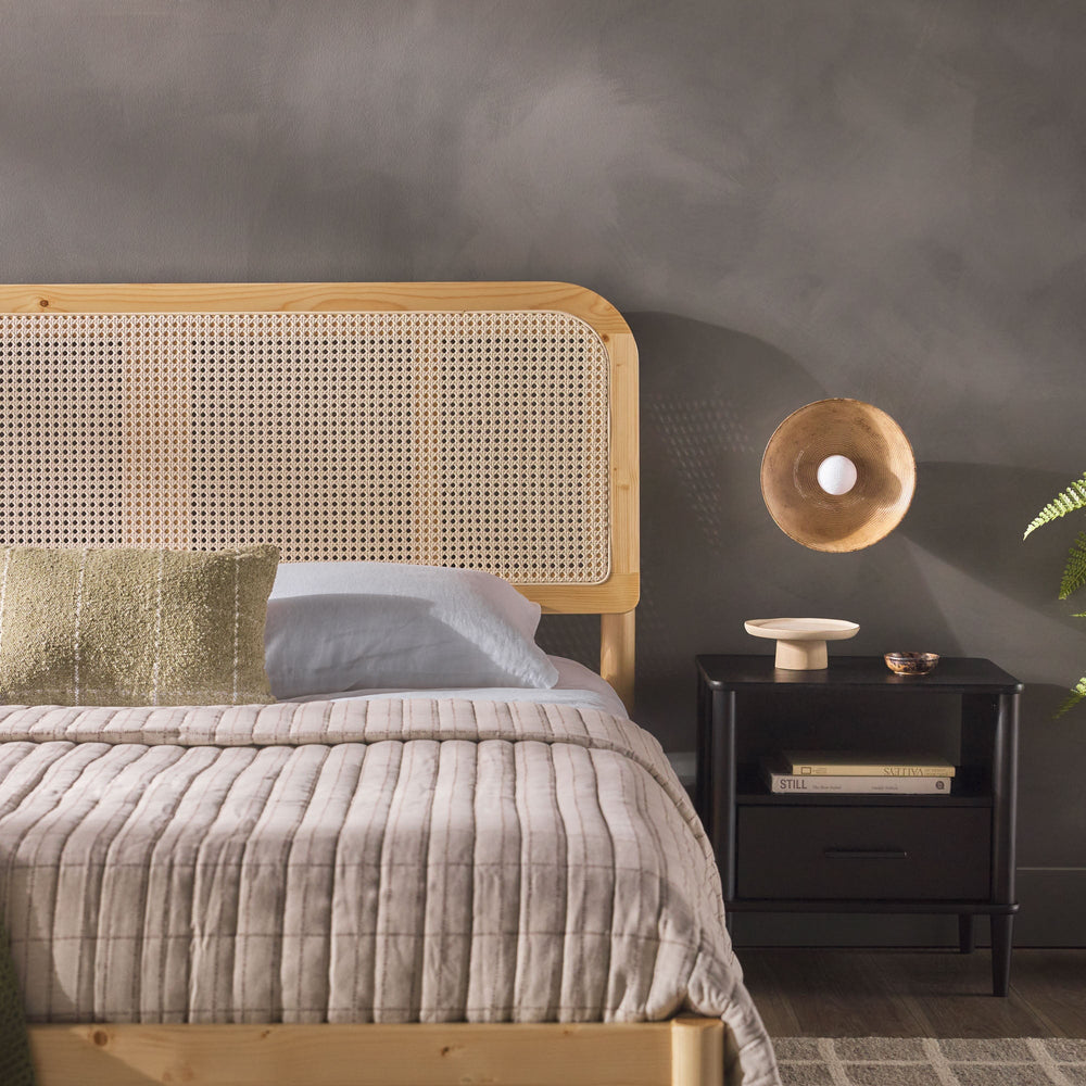 
                      
                        Neru Boho Curved Rattan-Headboard Bed Collection (Queen or King)
                      
                    
