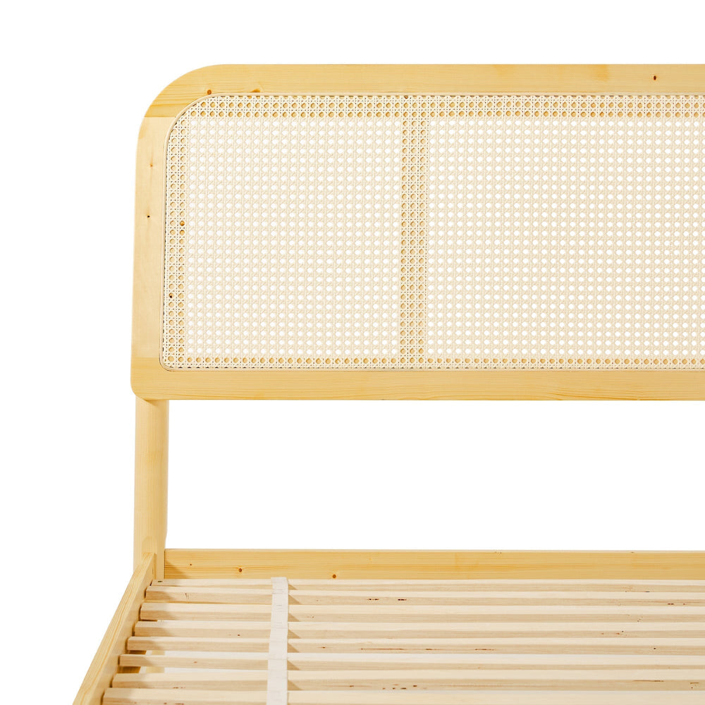 
                      
                        Neru Boho Curved Rattan-Headboard Bed Collection (Queen or King)
                      
                    