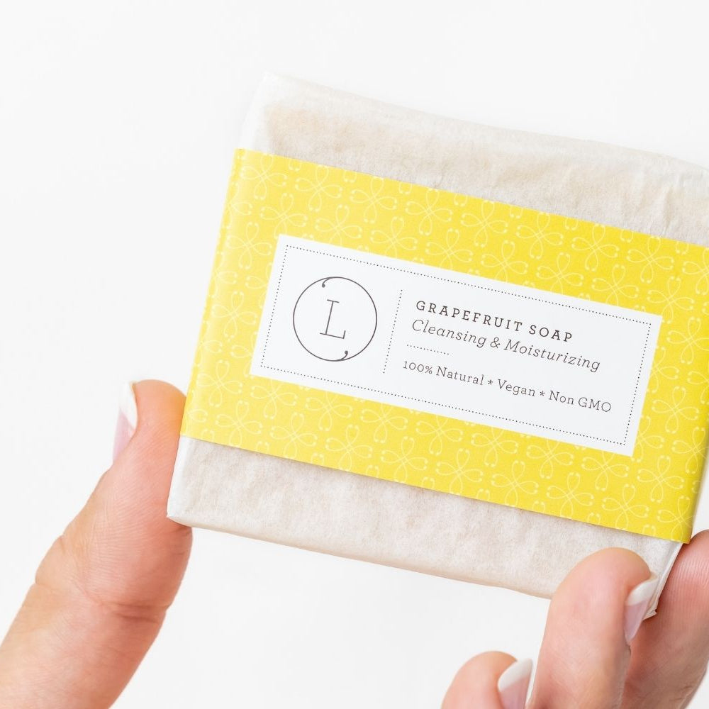 
                      
                        Natural Cold Process Soap Bar with Essential Oils, Pink Grapefruit
                      
                    
