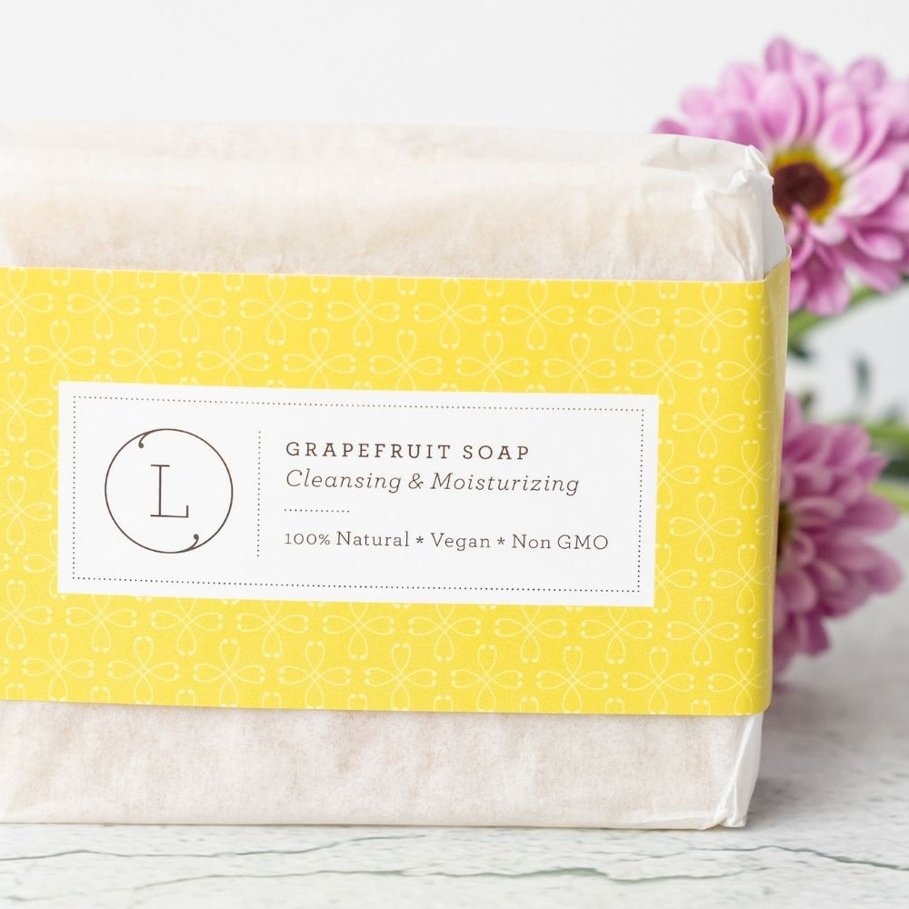 
                      
                        Natural Cold Process Soap Bar with Essential Oils, Pink Grapefruit
                      
                    