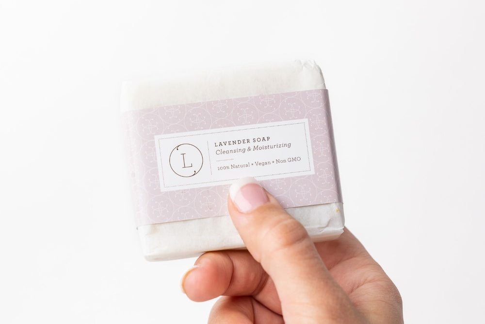 Natural Cold Process Soap Bar with Essential Oils, Lavender