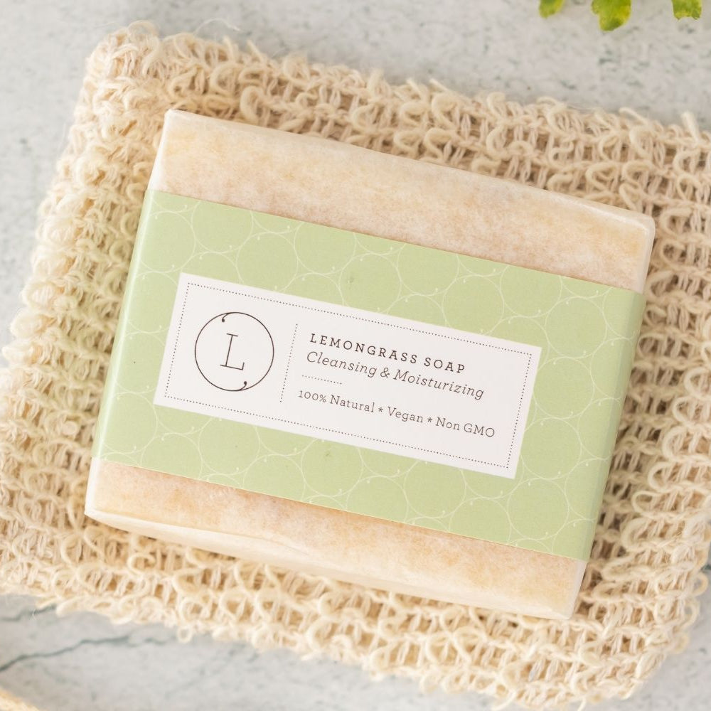 
                      
                        Natural Cold Process Soap Bar with Essential Oils, Lemongrass
                      
                    