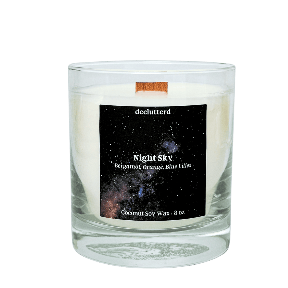 Night Sky Wood Wick Candle