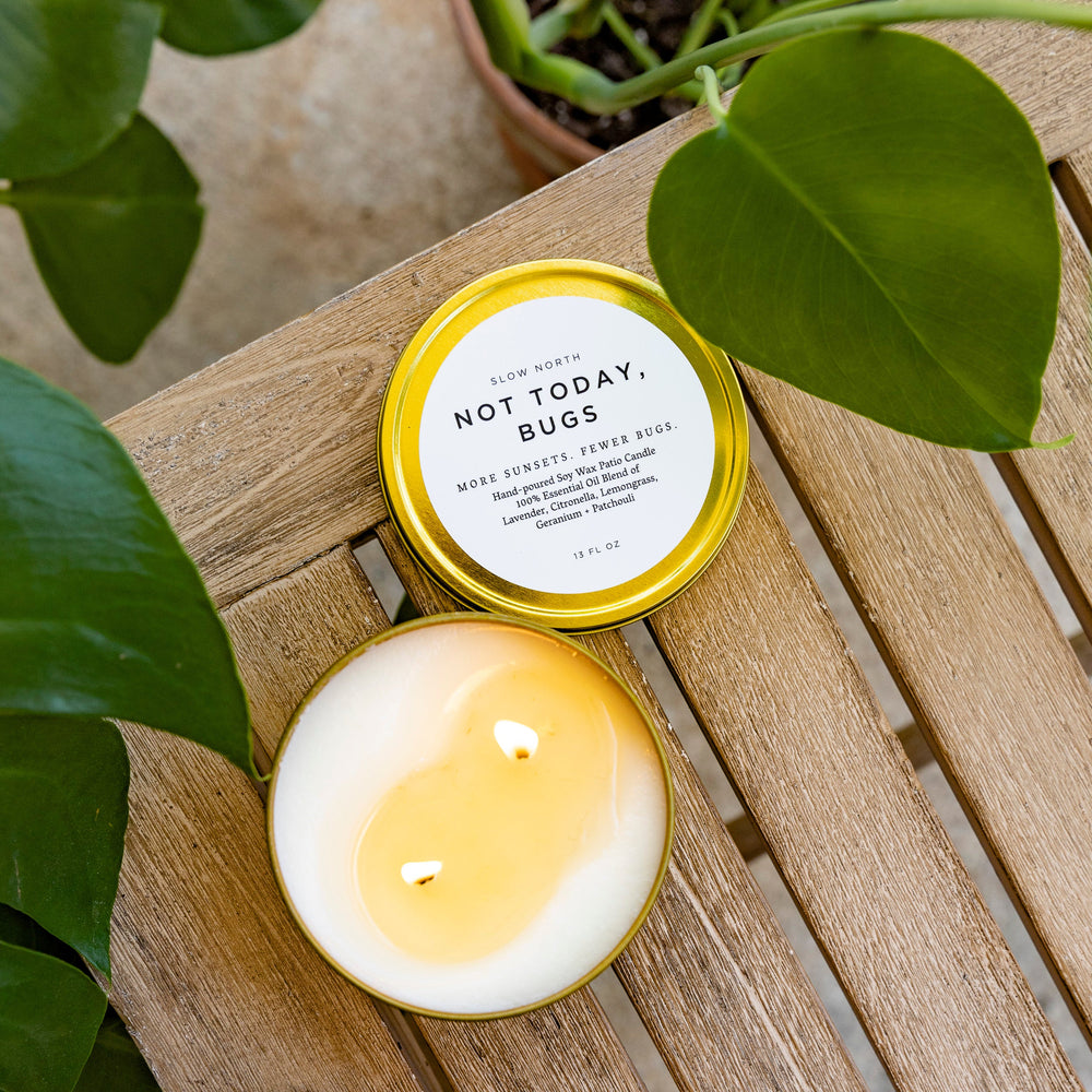 
                      
                        Not Today, Bugs - 13 oz Mosquito Candle
                      
                    