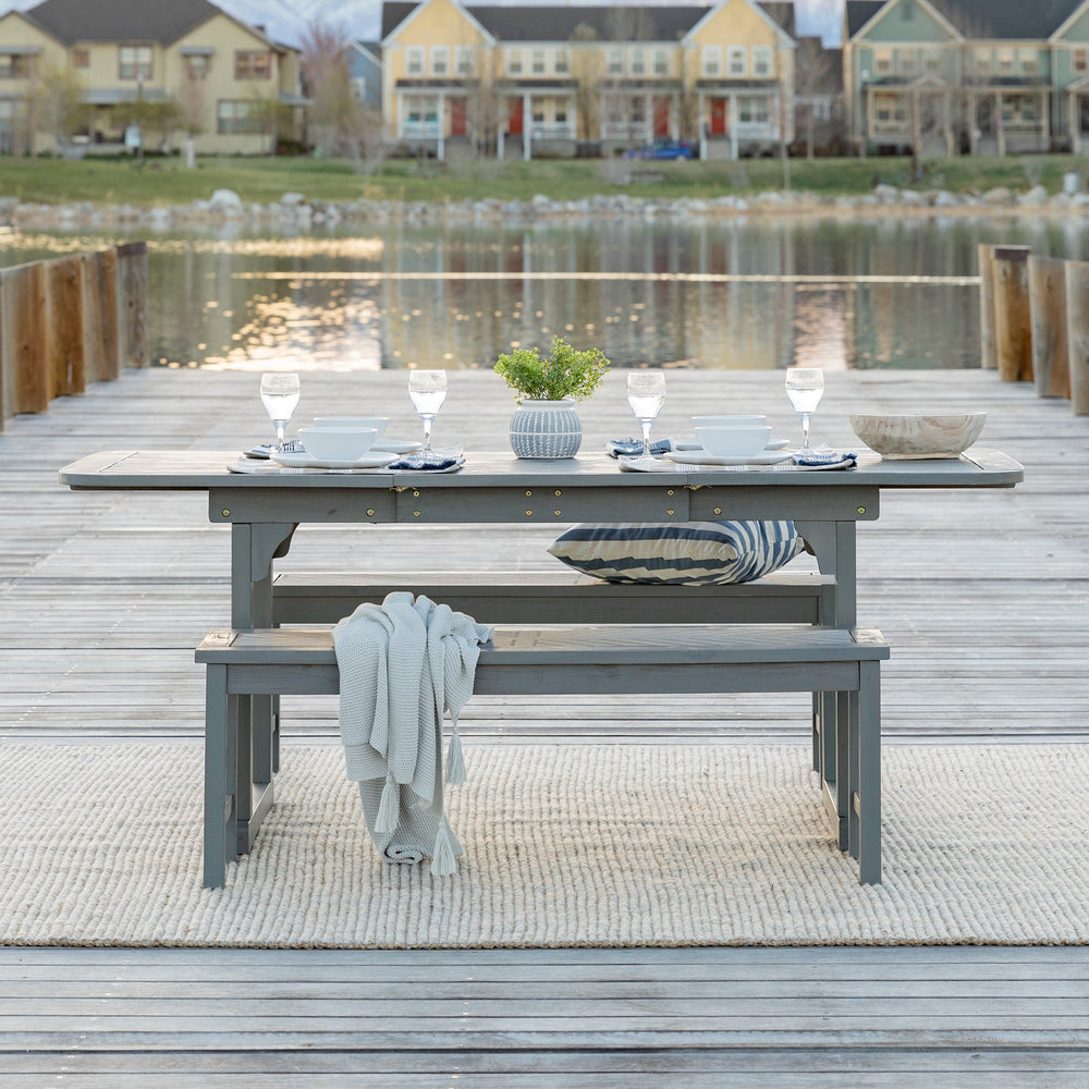 
                      
                        3-Piece Extendable Outdoor Patio Dining Set
                      
                    