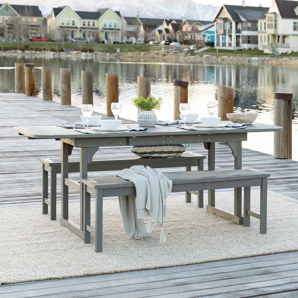 
                      
                        3-Piece Extendable Outdoor Patio Dining Set
                      
                    