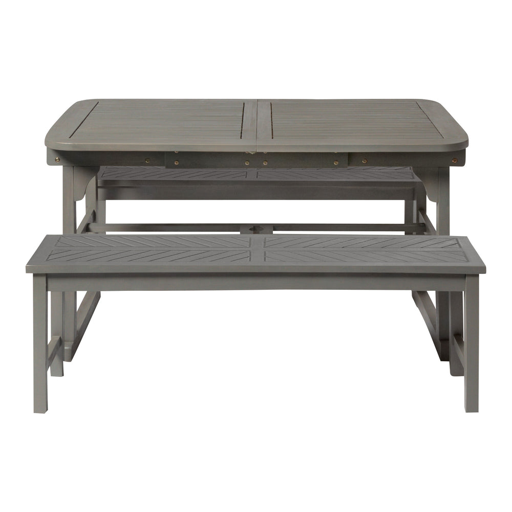 
                      
                        3-Piece Extendable Outdoor Patio Dining Set
                      
                    