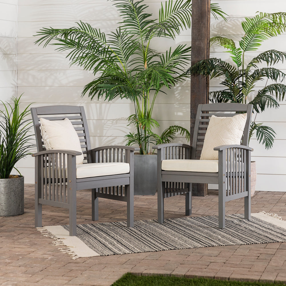 
                      
                        Midland Outdoor Patio Chairs with Cushions, Set of 2
                      
                    