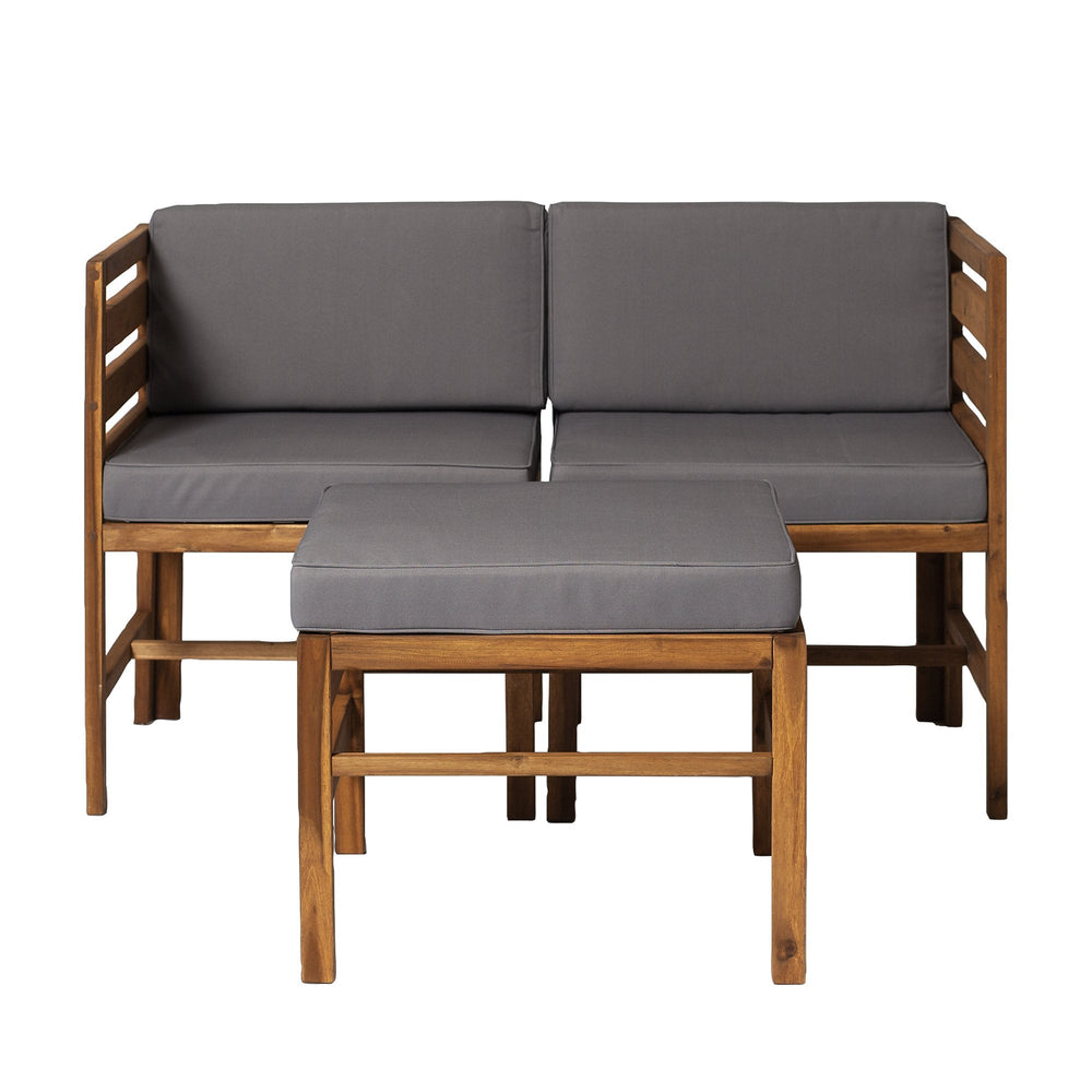 
                      
                        Sanibel 3-Piece Modular Acacia Chairs and Ottoman
                      
                    