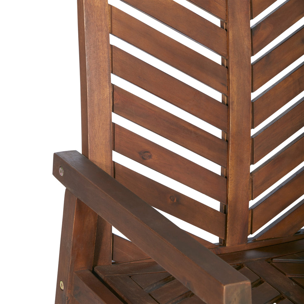 
                      
                        Vincent Outdoor Rocking Chair, Brown
                      
                    