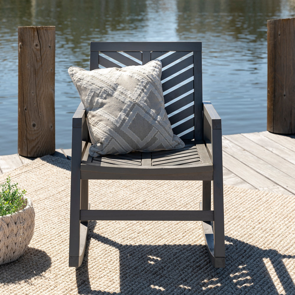 
                      
                        Vincent Outdoor Rocking Chair, Brown
                      
                    