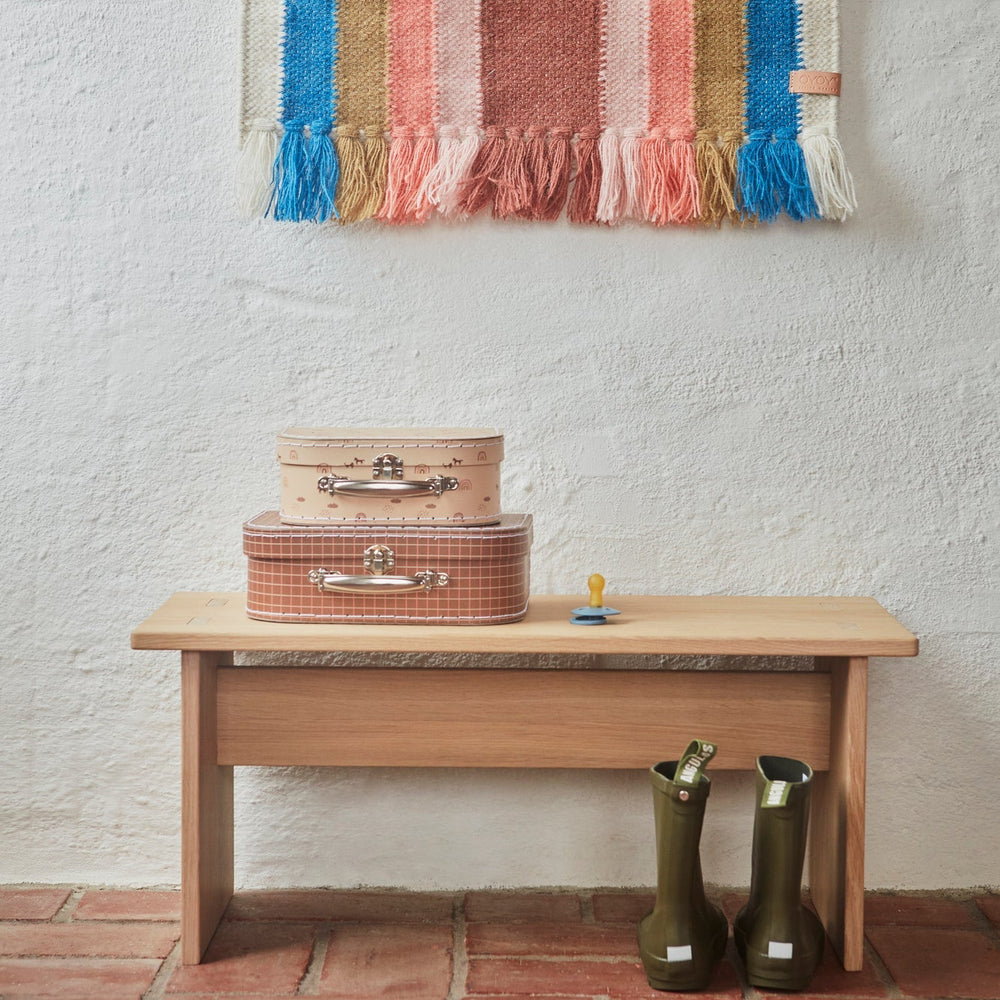
                      
                        Follow The Rainbow Mini Wall Rug - Blue
                      
                    