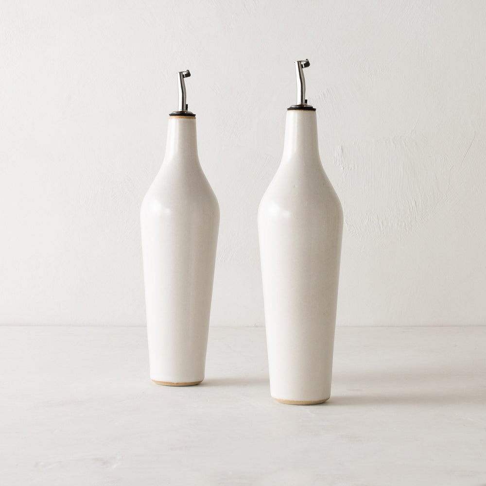 Minimal Oil Cruet | Glazed Stoneware