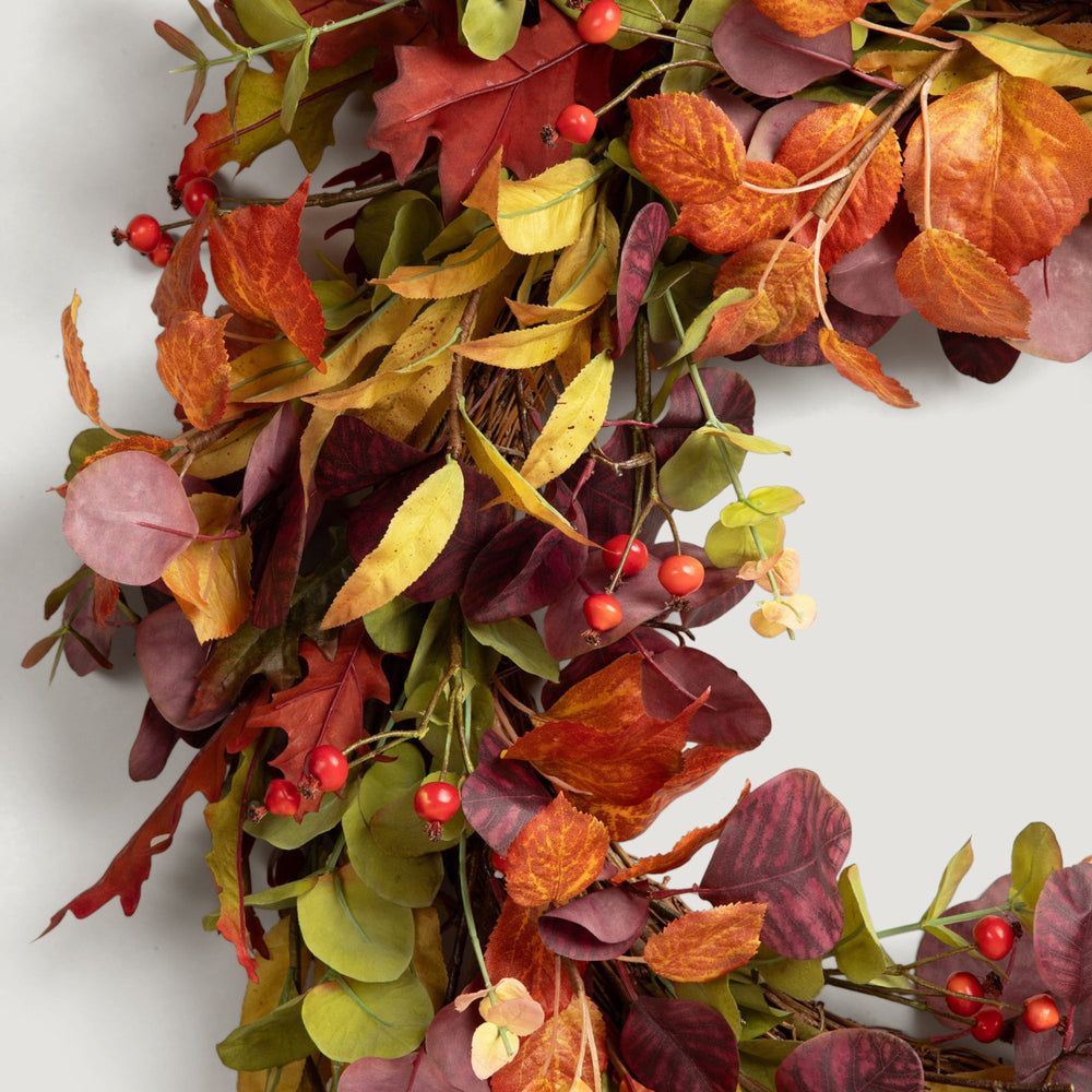 
                      
                        Faux Eucalyptus Fall Wreath in Mixed Autumn - 27.5"
                      
                    