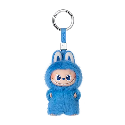 
                      
                        The MONSTERS ‘Pin for Love' mini Labubu keychain (O) with hangtag against a white background
                      
                    