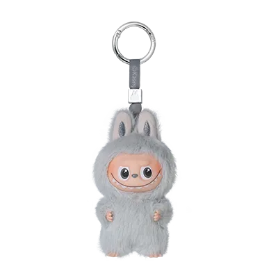 
                      
                        The MONSTERS ‘Pin for Love' mini Labubu keychain (C) with hangtag against a white background
                      
                    