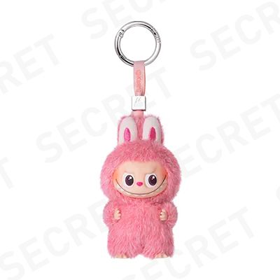 
                      
                        The MONSTERS ‘Pin for Love' mini Labubu keychain (HEART SECRET) with hangtag against a white background
                      
                    
