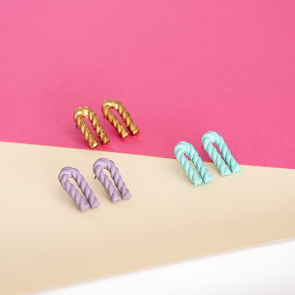 
                      
                        Bent Twizzle Earrings
                      
                    