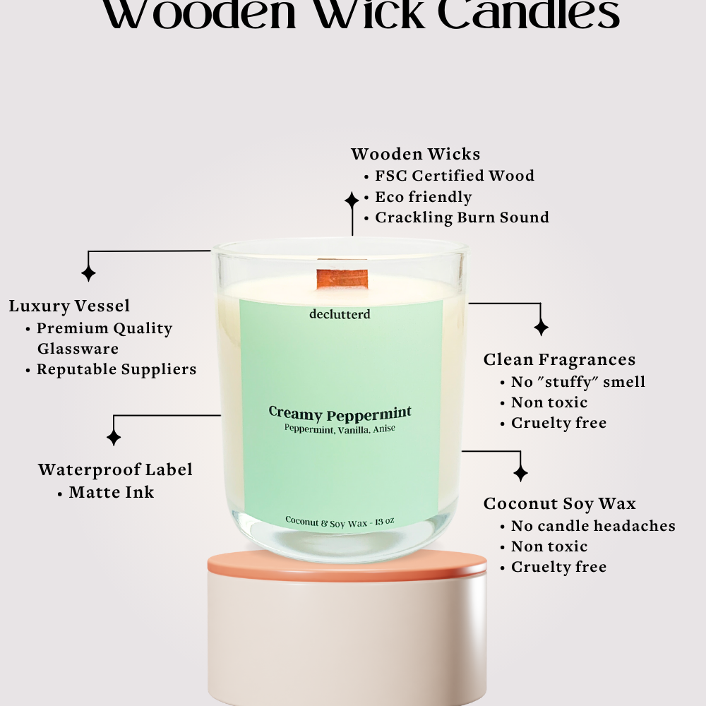
                      
                        Creamy Peppermint Wood Wick Candle
                      
                    