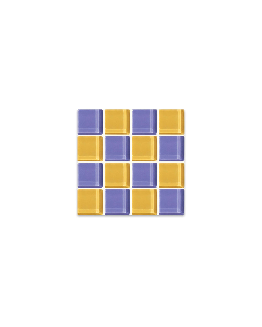 Glass Tile Coaster - Raspberry Lemonade Taffy