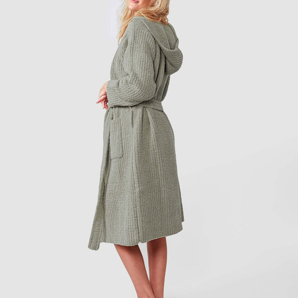 
                      
                        Ribbed Hooded Robe
                      
                    