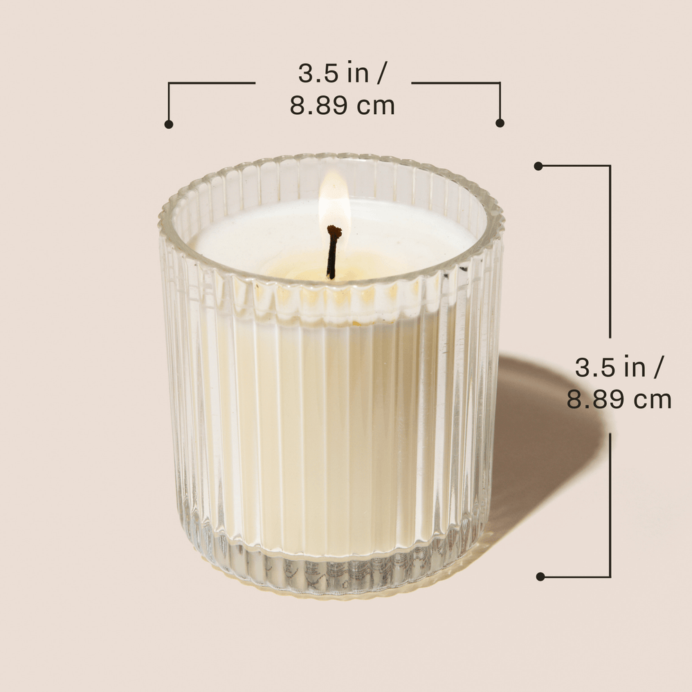 
                      
                        Christmas Fluted Soy Candle - Ribbed Glass Jar - 11 oz
                      
                    