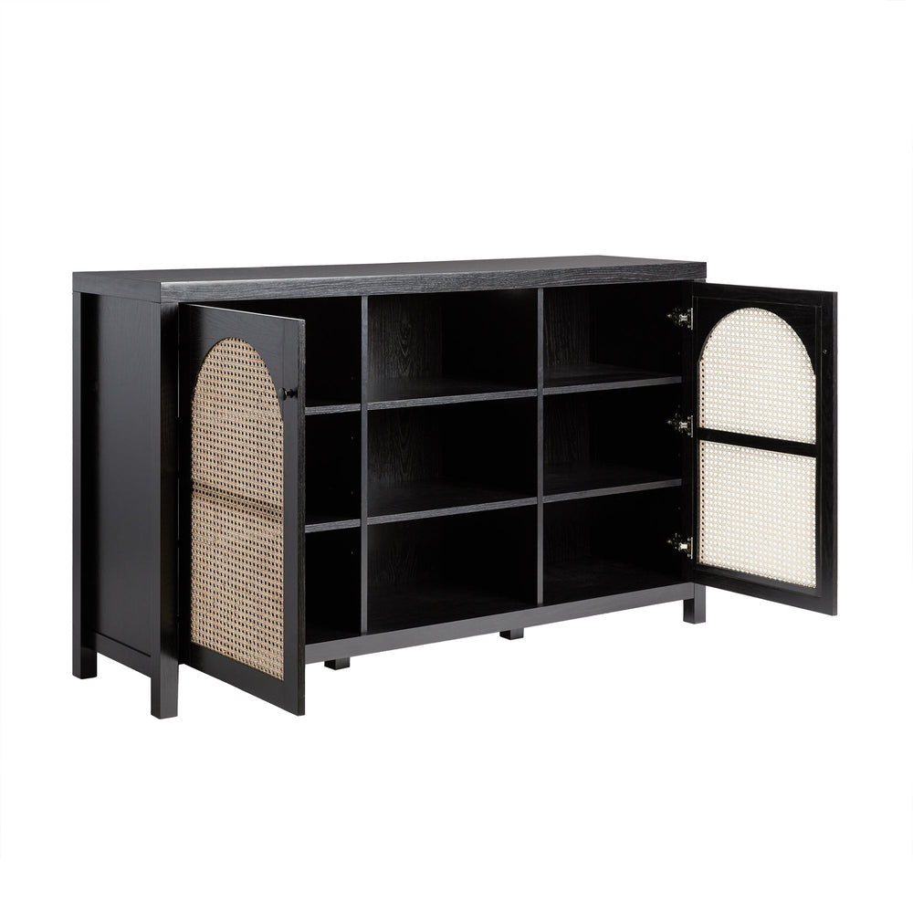 
                      
                        Sasha 58" 2 Door Sideboard with Arched Rattan Panels
                      
                    