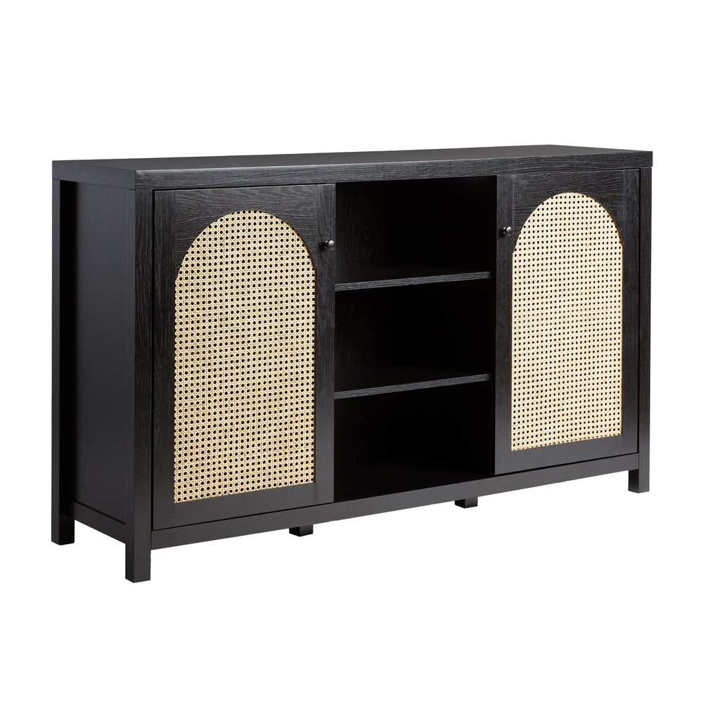 
                      
                        Sasha 58" 2 Door Sideboard with Arched Rattan Panels
                      
                    