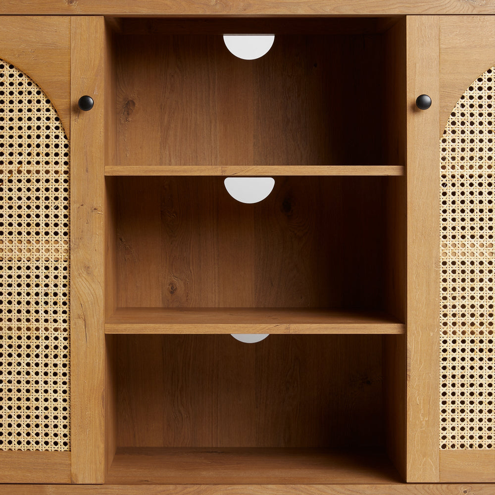 
                      
                        Sasha 58" 2 Door Sideboard with Arched Rattan Panels
                      
                    