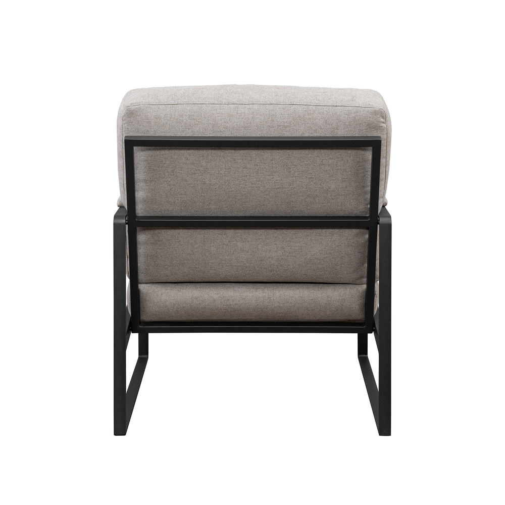 
                      
                        Contemporary Square Metal Frame Accent Chair
                      
                    