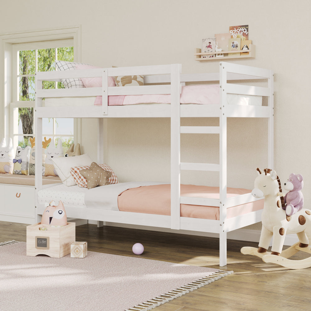 
                      
                        Walker Edison Sophie Simple Solid Wood Twin Over Twin Bunk Bed - lily & onyx
                      
                    
