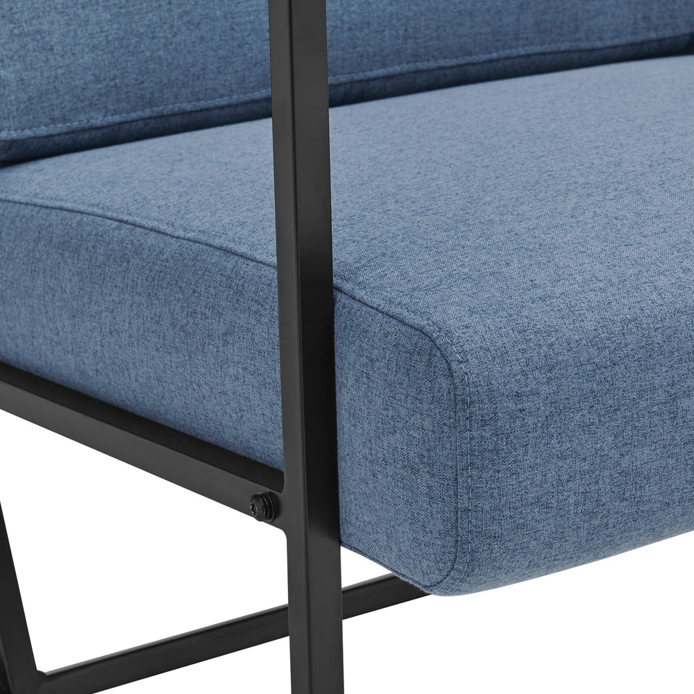 
                      
                        Mid-Century Modern Square Frame Fabric Lounge Chair
                      
                    