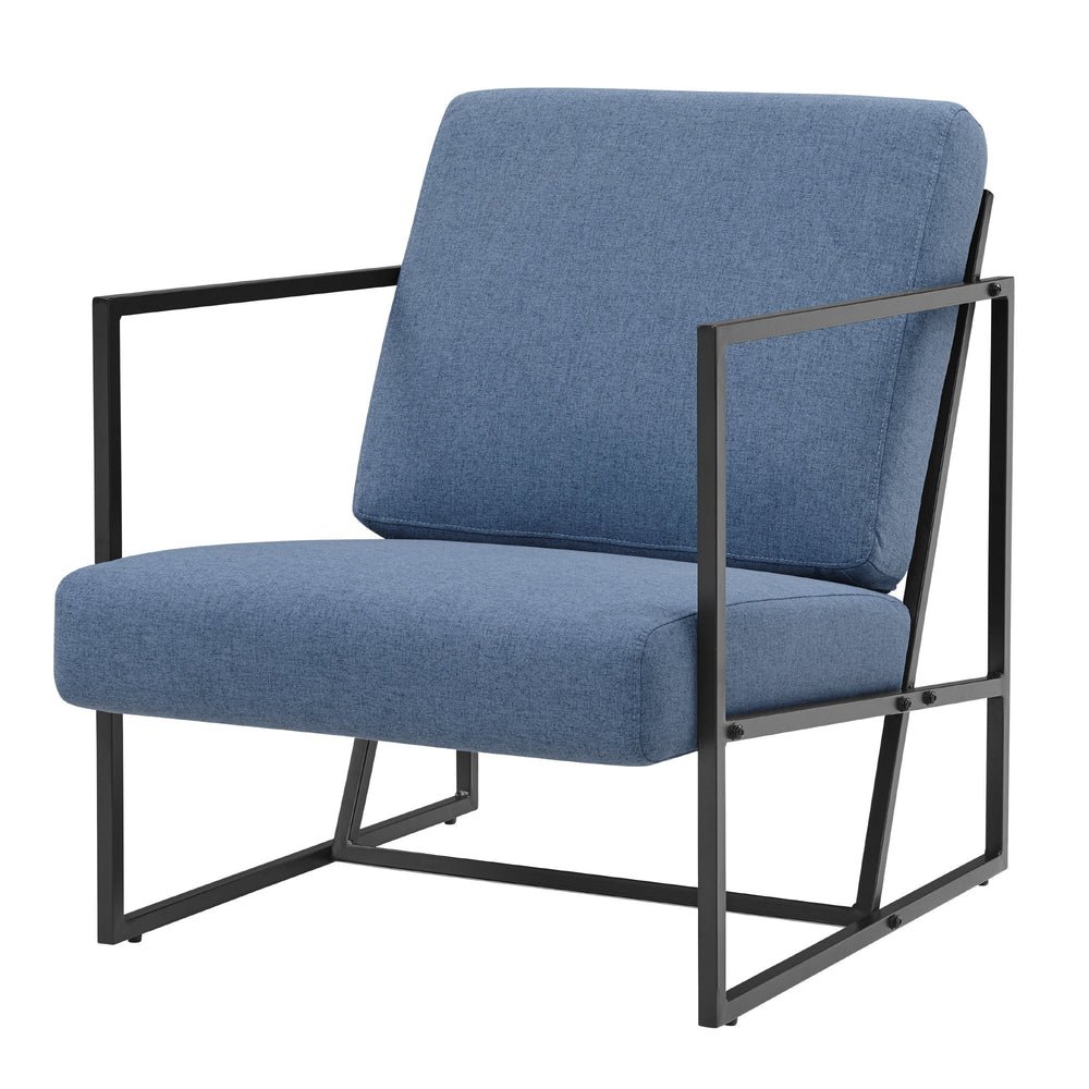
                      
                        Mid-Century Modern Square Frame Fabric Lounge Chair
                      
                    