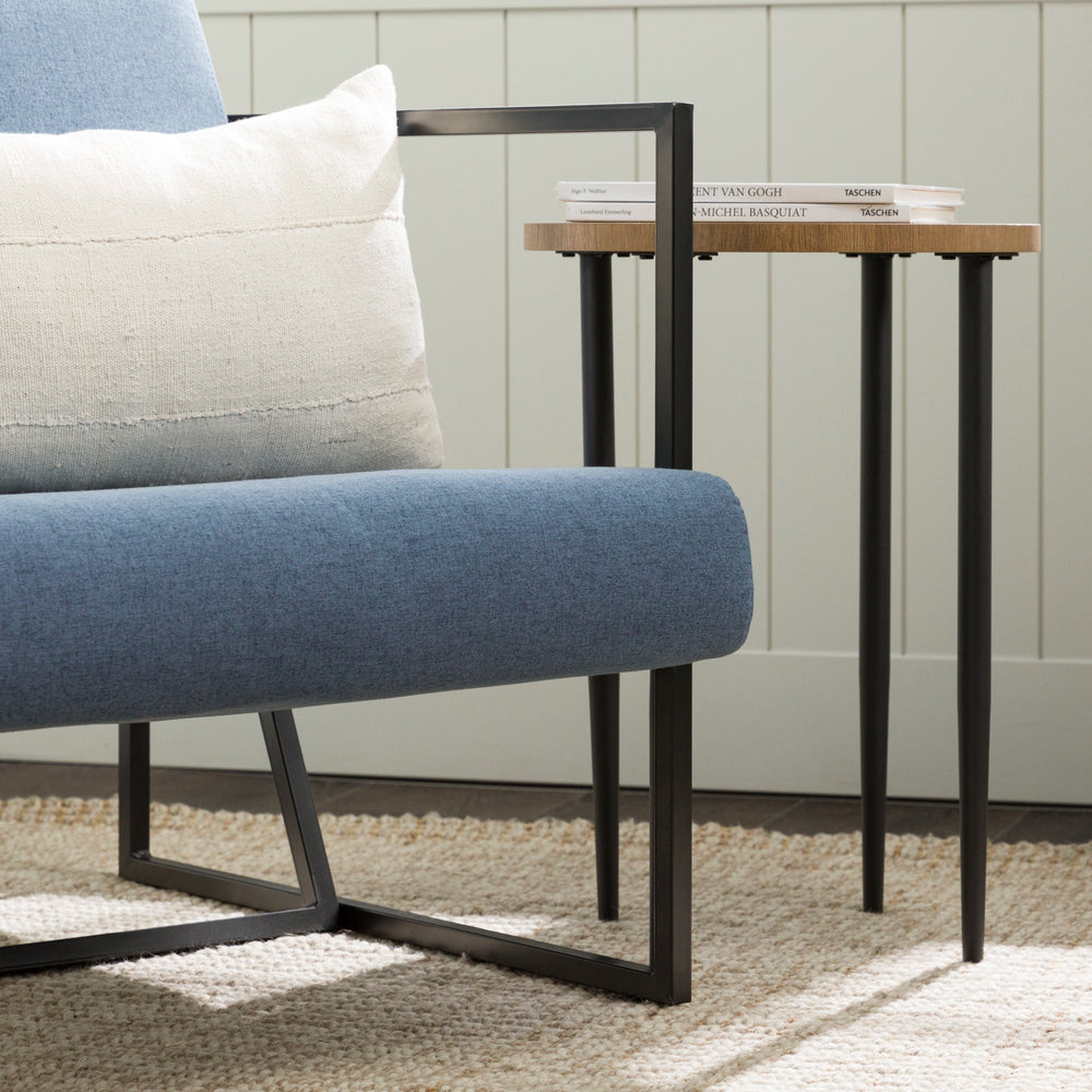 
                      
                        Mid-Century Modern Square Frame Fabric Lounge Chair
                      
                    