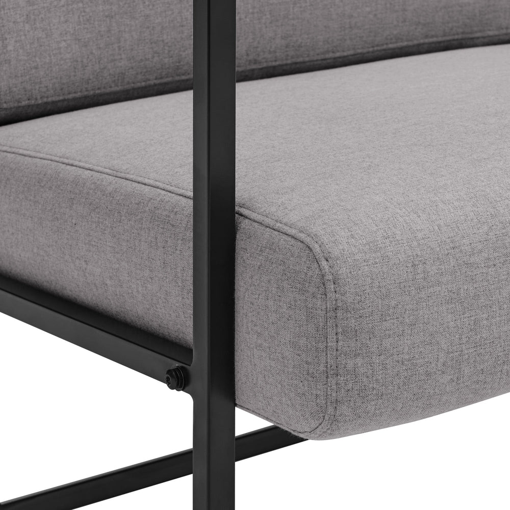 
                      
                        Mid-Century Modern Square Frame Fabric Lounge Chair
                      
                    