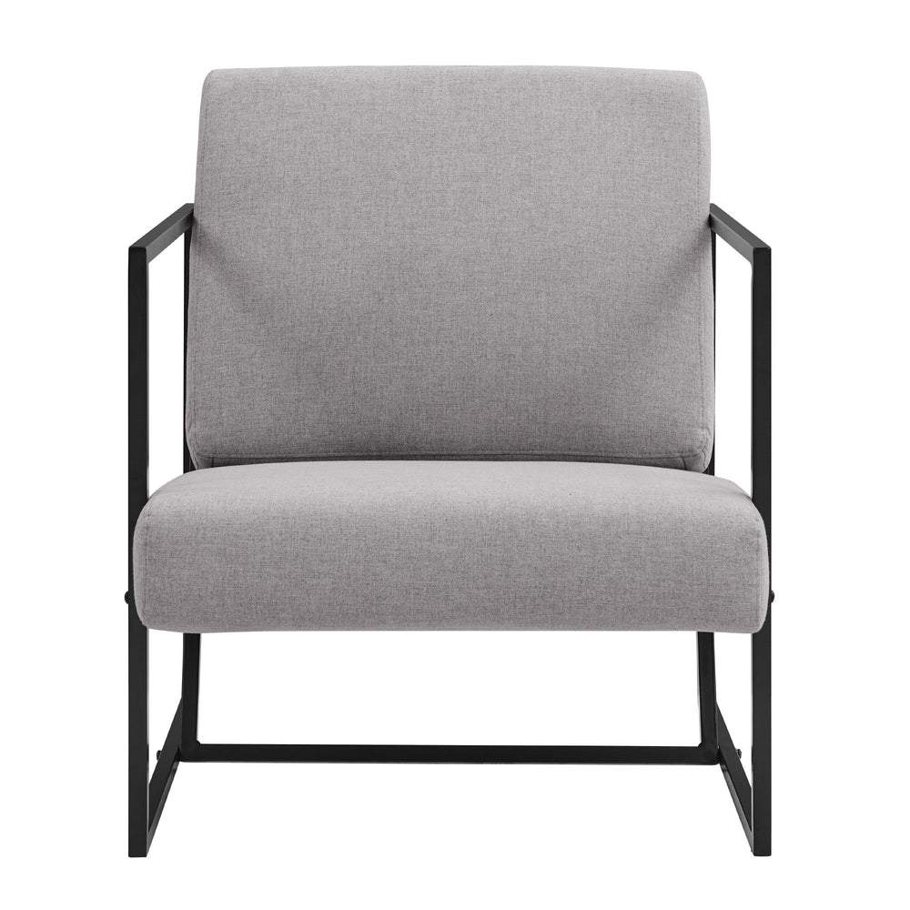 
                      
                        Mid-Century Modern Square Frame Fabric Lounge Chair
                      
                    