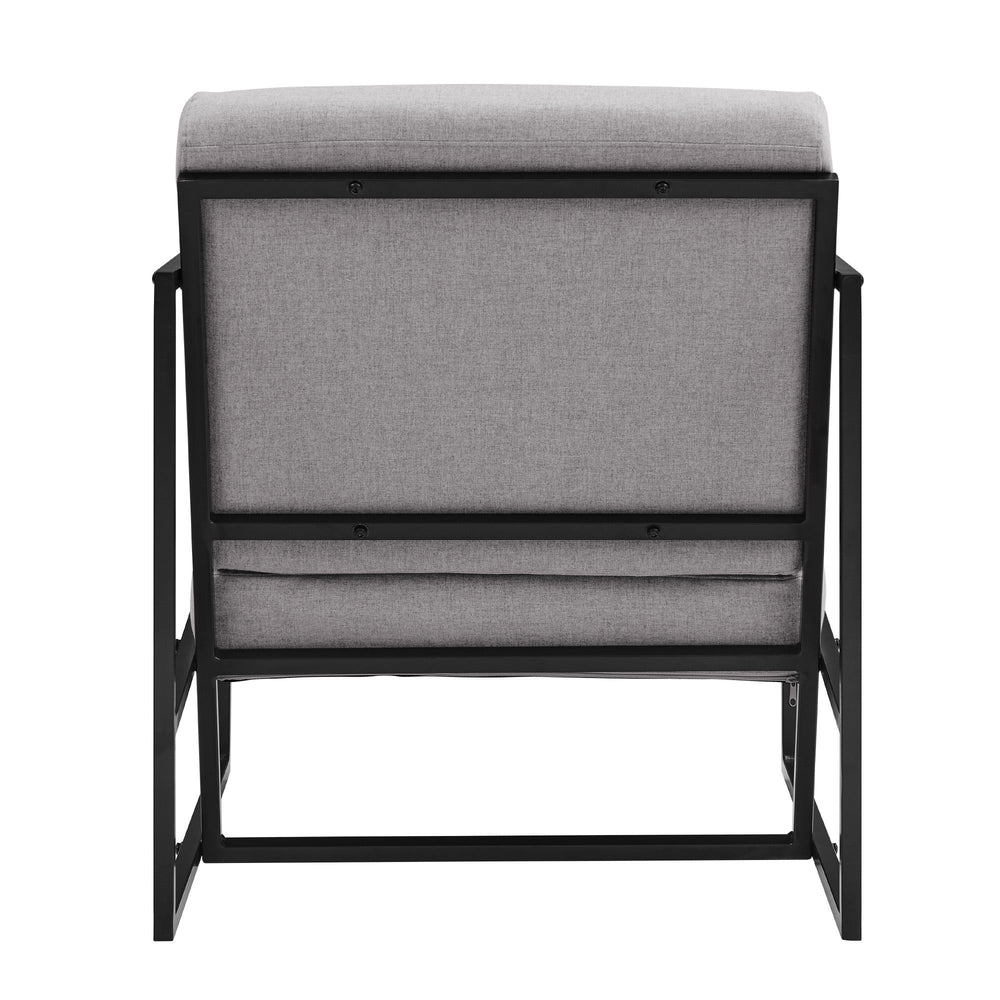 
                      
                        Mid-Century Modern Square Frame Fabric Lounge Chair
                      
                    