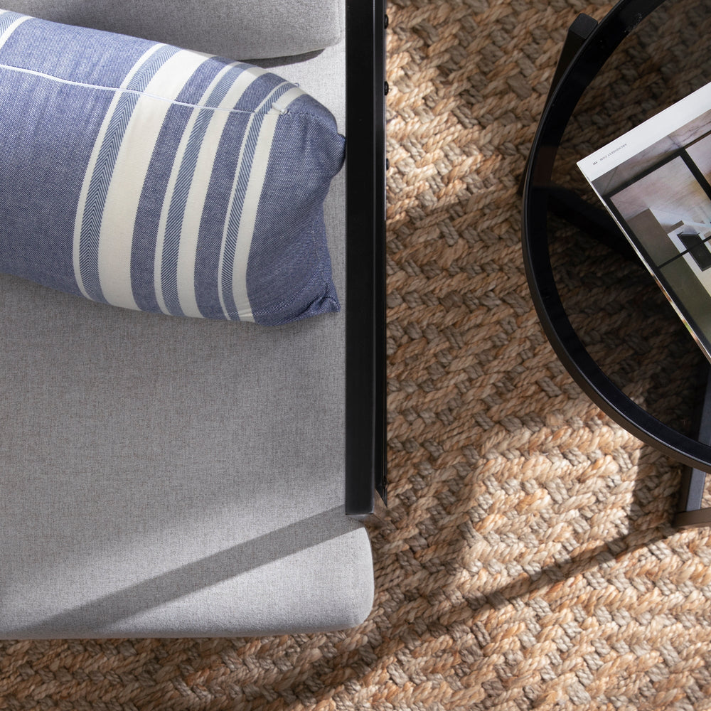 
                      
                        Mid-Century Modern Square Frame Fabric Lounge Chair
                      
                    