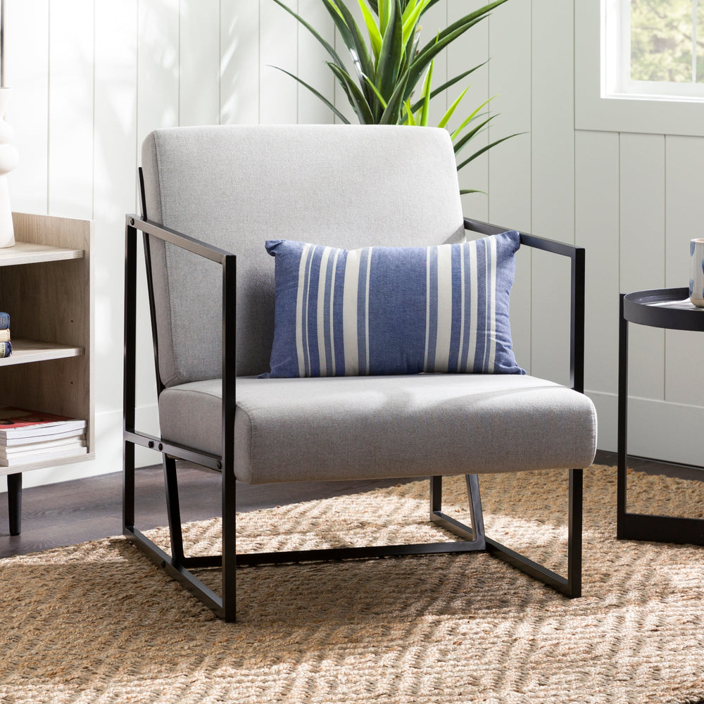 
                      
                        Mid-Century Modern Square Frame Fabric Lounge Chair
                      
                    