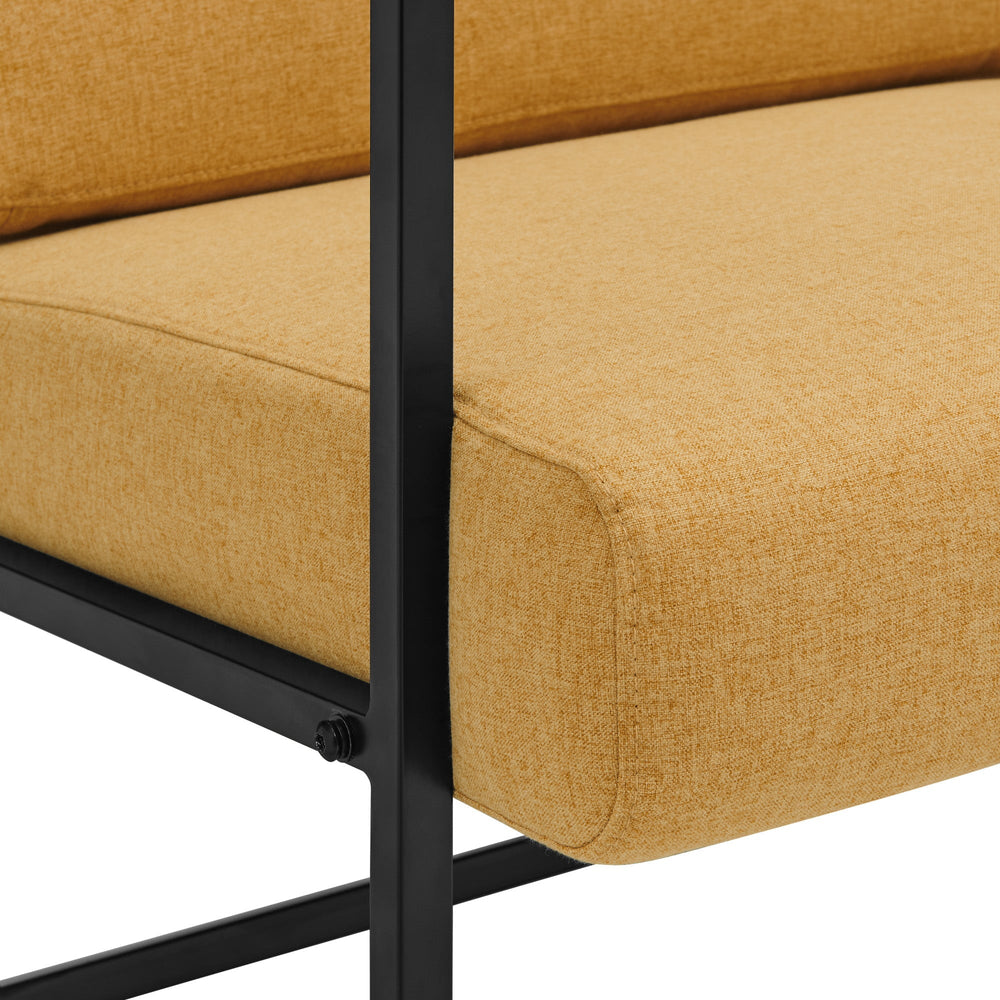 
                      
                        Mid-Century Modern Square Frame Fabric Lounge Chair
                      
                    