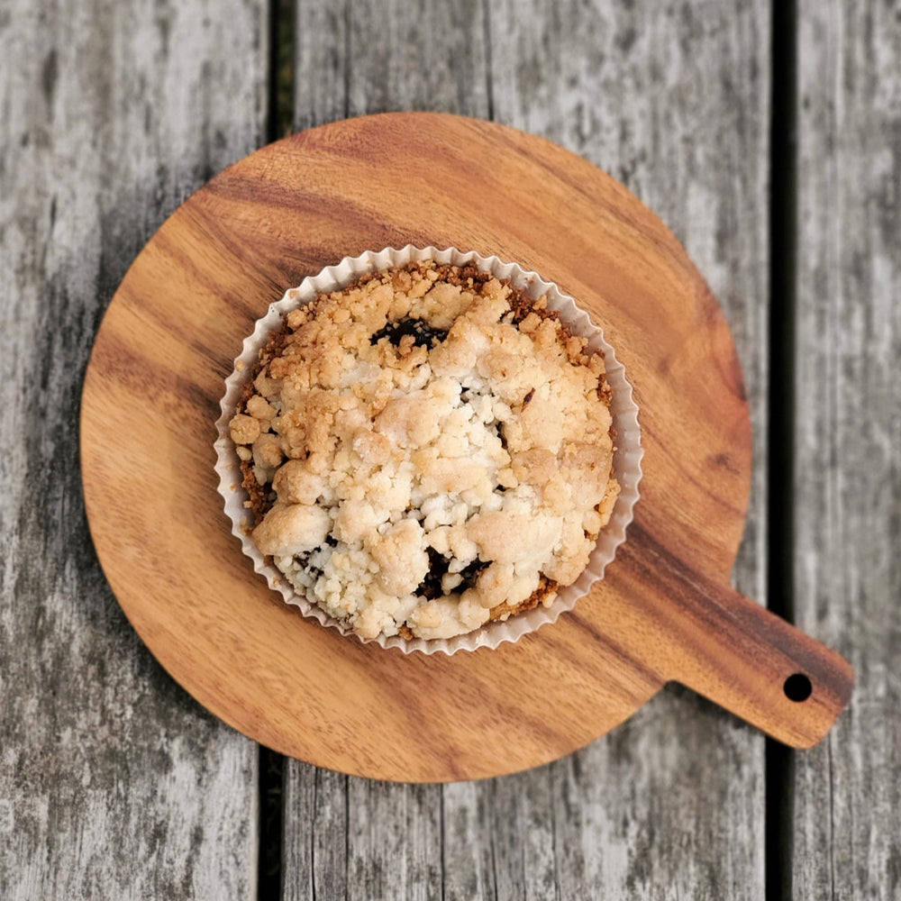 Wooden Round Serving Board with Handle, Small
