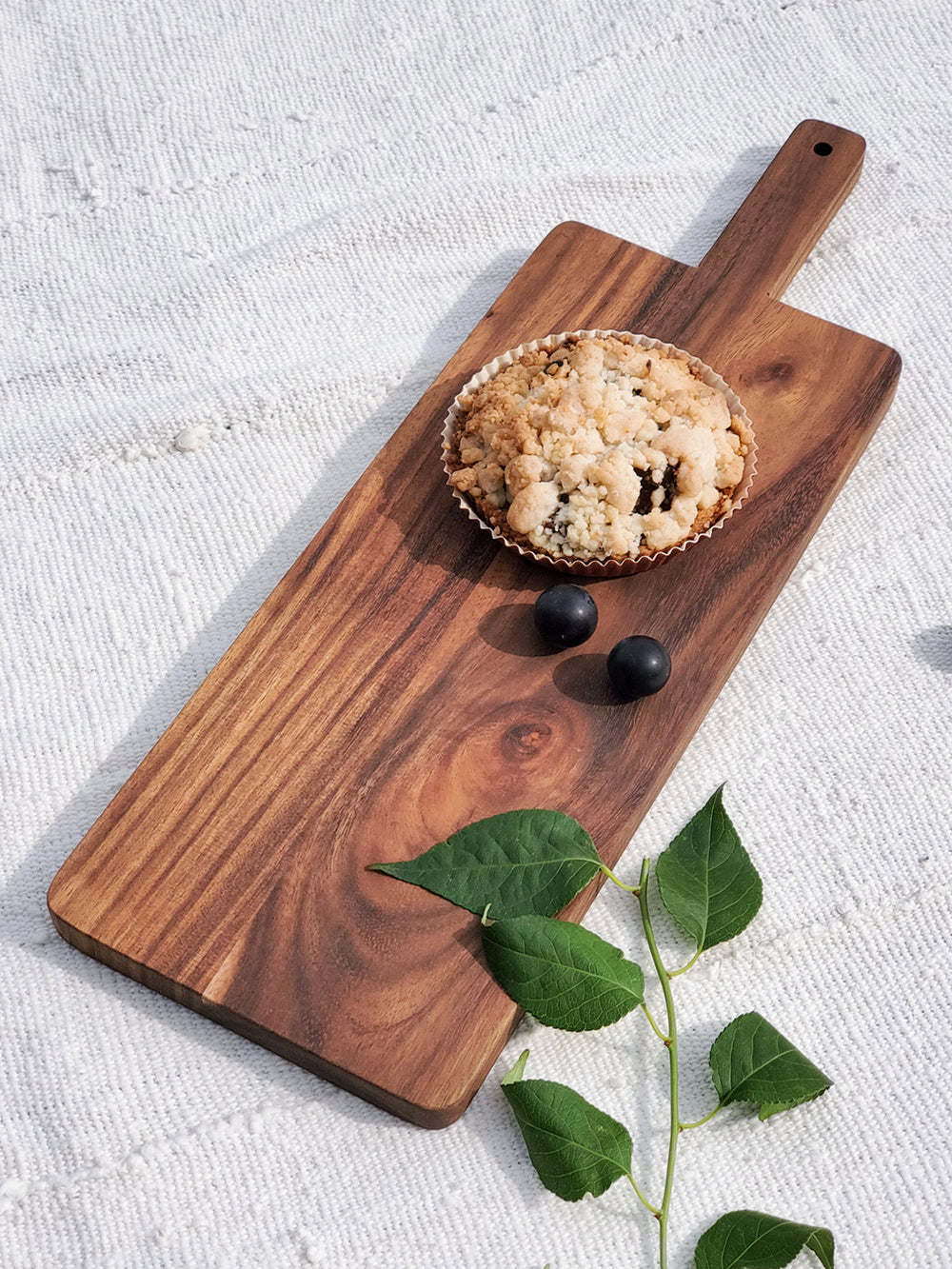Wooden Serving Board with Handle, Large