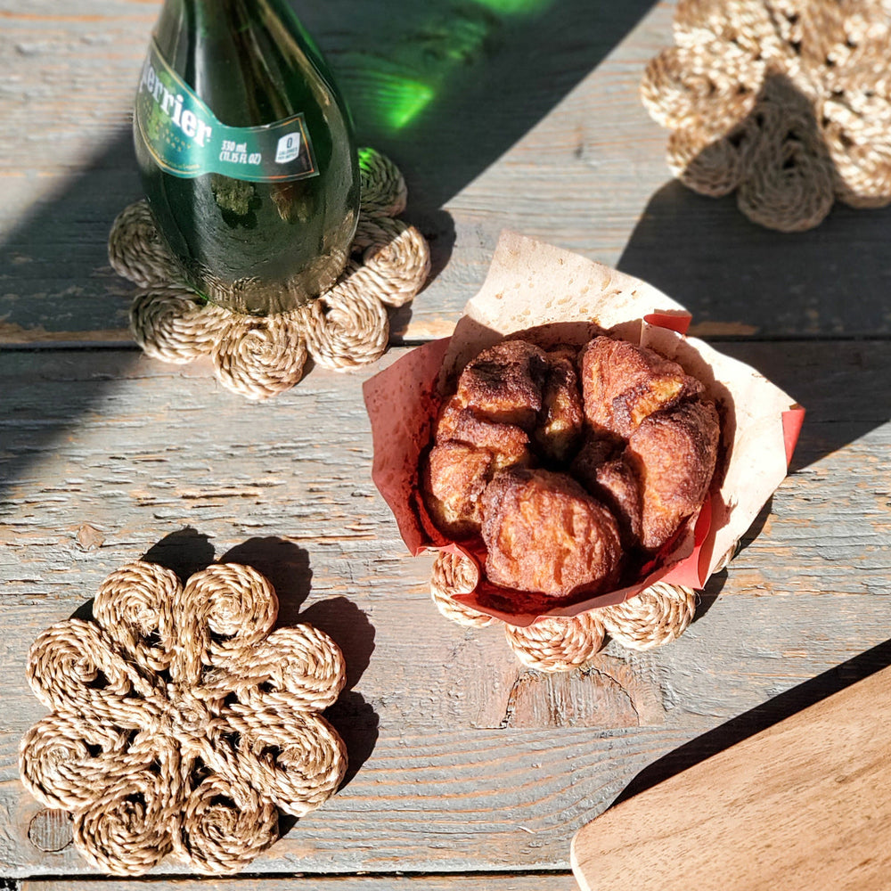 
                      
                        Jute Flower Drink Coaster, Set of 4
                      
                    