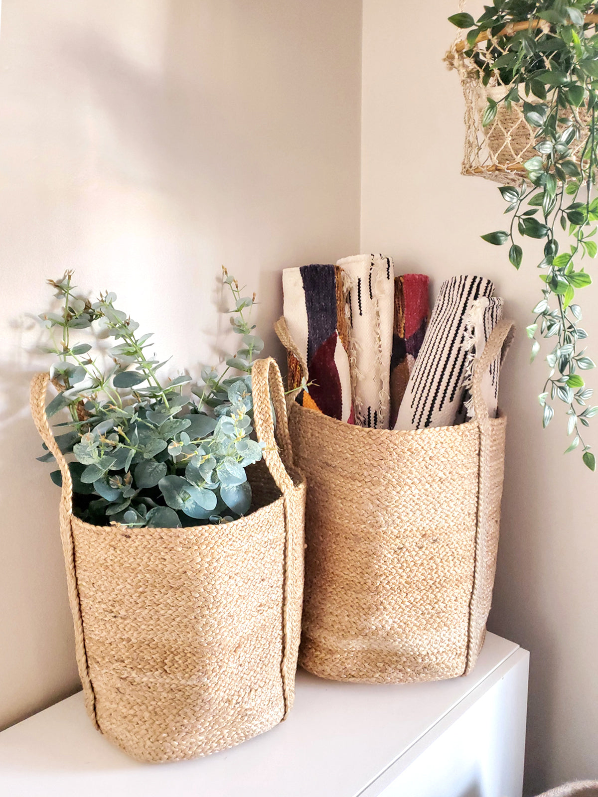 Kata Basket with Handle, Natural
