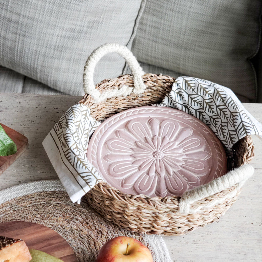 Bread Warmer & Basket - Vintage Flower