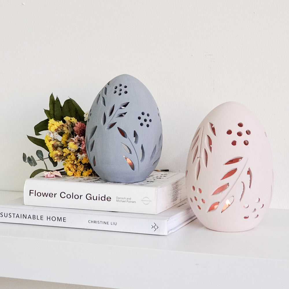 
                      
                        Terracotta Egg Lantern, Set of 2
                      
                    